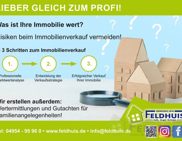 Gemütliche Oberwohnung mit ausgebauten Spitzboden in Moormerland- Neermoor! - Foto 1