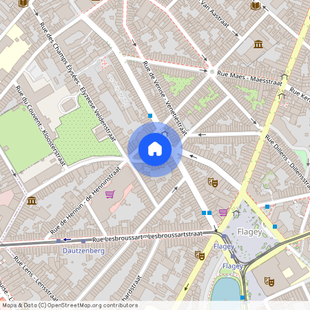Rue de l'Ermitage - Kluisstraat 1A, 1050 Ixelles - Elsene, Belgium