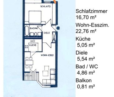 2,5 Zimmer Wohnung Mannheim E7 - Photo 1