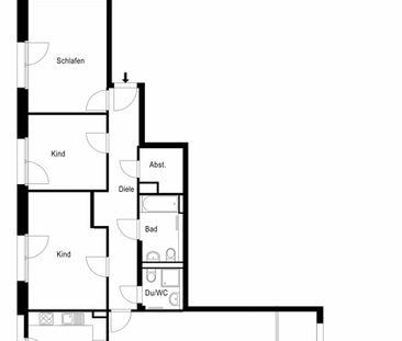 4-Zimmer-Wohnung mit Einbauküche und zwei Badezimmern 08.23 - Foto 3