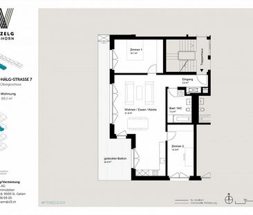 3.5 Zimmerwohnung in Romanshorn - Photo 3
