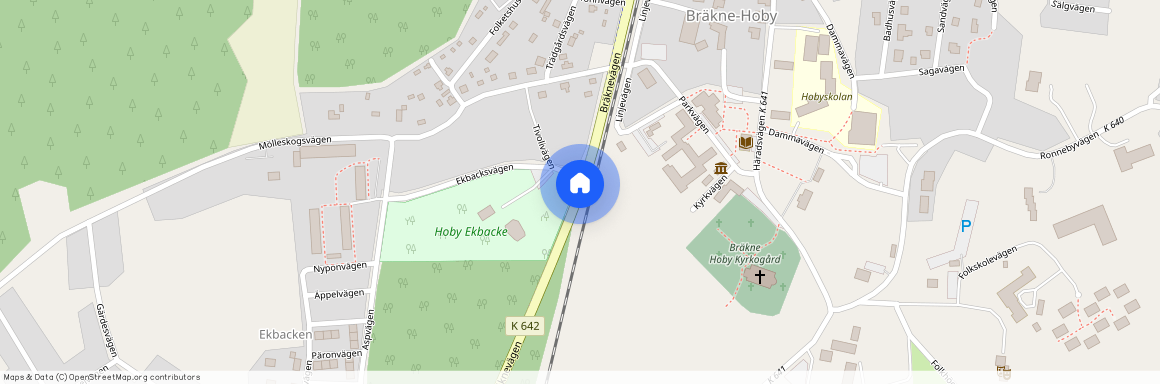 Bräknevägen, Bräkne-Hoby