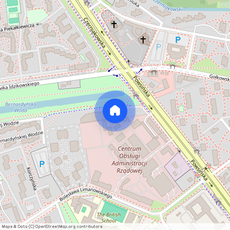 ul. Powsińska 75, Sadyba, Mokotów, Warszawa, mazowieckie