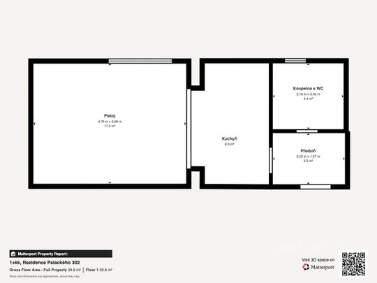 Pronájem bytu 1+kk 34 m² - Photo 1