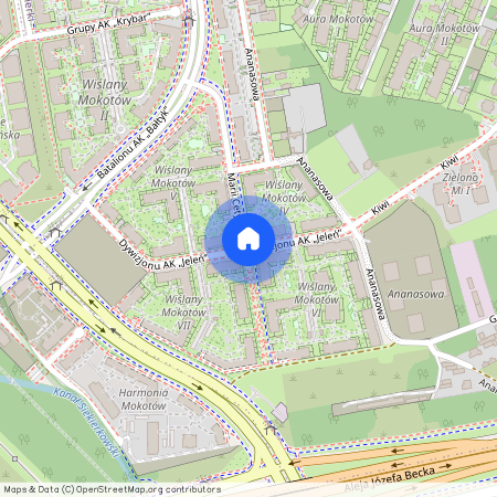 ul. Dywizjonu AK "Jeleń", Siekierki, Mokotów, Warszawa, mazowieckie