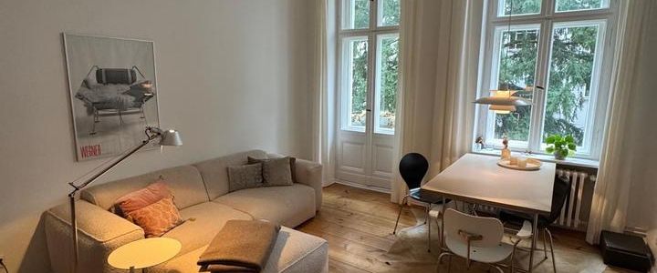 Altbauwohnung in Charlottenburg, Untermiete möbiliert, 3,5 Monate - Foto 1