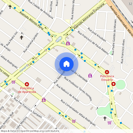 Rua Liberdade, Aparecida - Santos