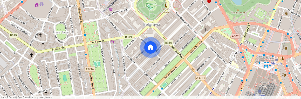 Eaton Place, Belgravia, London, SW1X