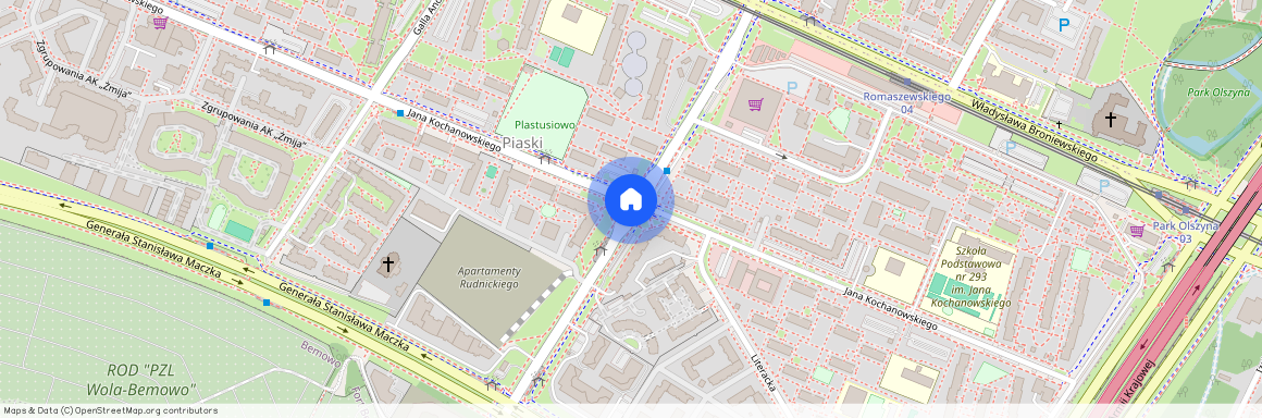 ul. gen. Klemensa Rudnickiego, Piaski, Bielany, Warszawa, mazowieckie