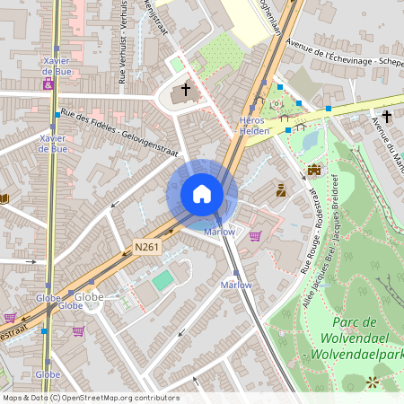 Square Georges Marlow, 1180, Uccle