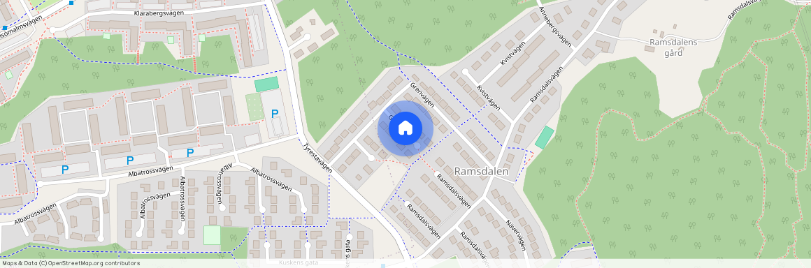 Grenvägen, Vendelsö