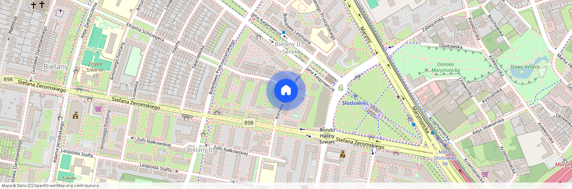 ul. Kornela Makuszyńskiego, Stare Bielany, Bielany, Warszawa, mazowieckie