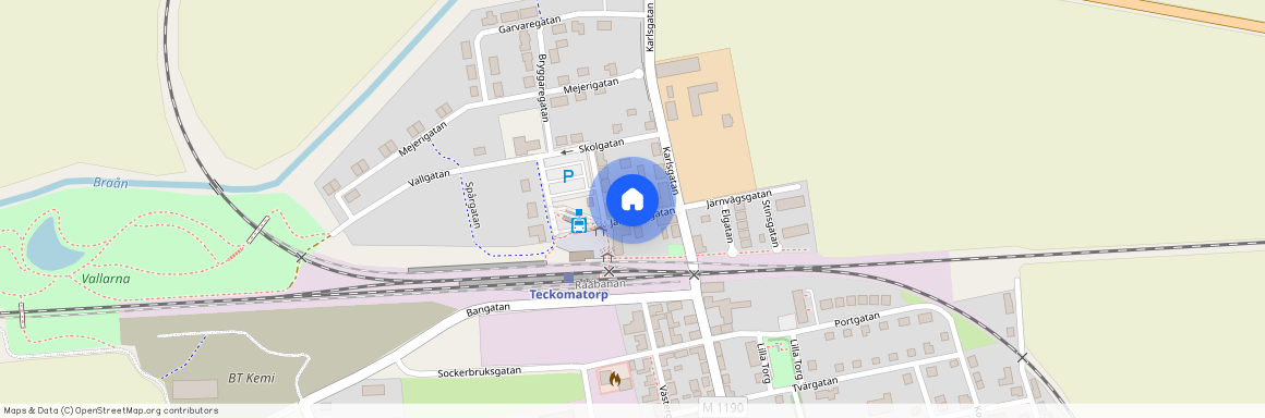 Järnvägsgatan 3, Teckomatorp