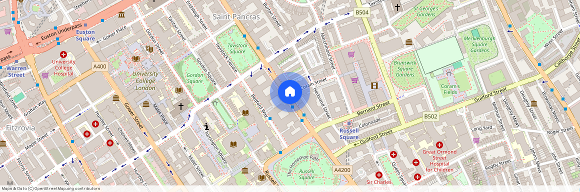 Woburn Place, Bloomsbury, WC1H, London