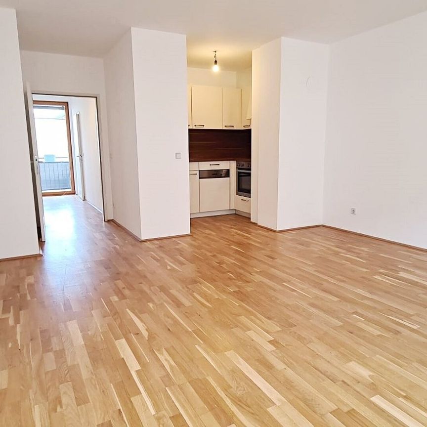MOSSBACHERGASSE, sonnige 63 m² Neubau mit 12 m² Loggia/Terrasse, Wohnküche, 1 Zimmer, Wannenbad, Parketten - Foto 1