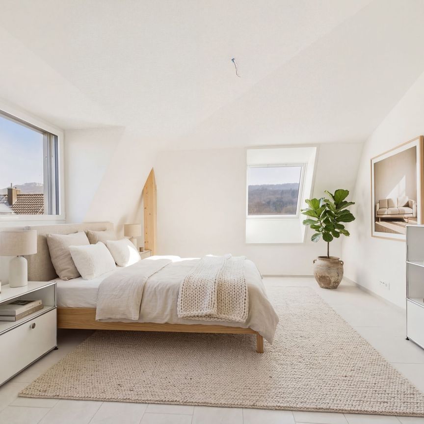 Modern 4.5-room attic apartment with balcony, Aesch - Foto 1