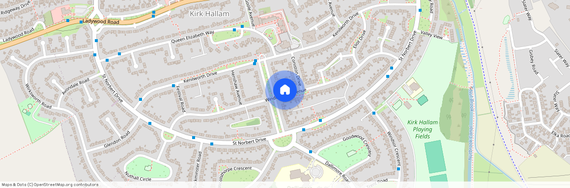 Windermere Avenue, Kirk Hallam, Ilkeston, Derbyshire, DE7