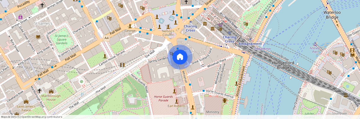 Whitehall, Trafalgar Square, London, SW1A