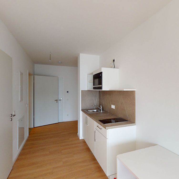 Teilmöbliertes 1-Zimmer-Apartment mit Einbauküche und Balkon - Foto 1