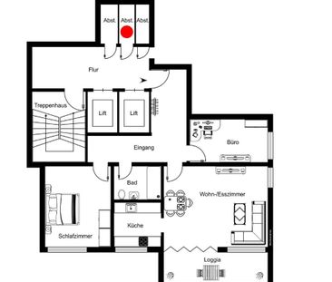 3.5 Zimmer, 70 m², 15. Stock - Foto 4