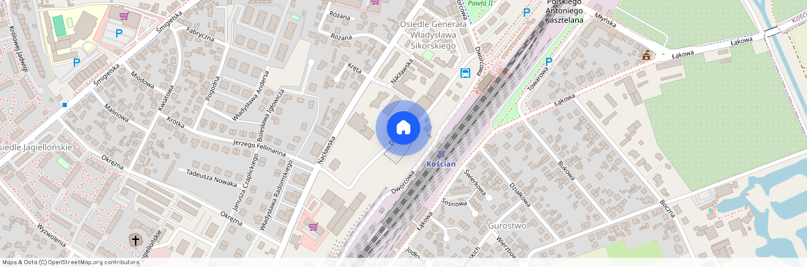 ul. Dworcowa, Kościan, kościański, wielkopolskie