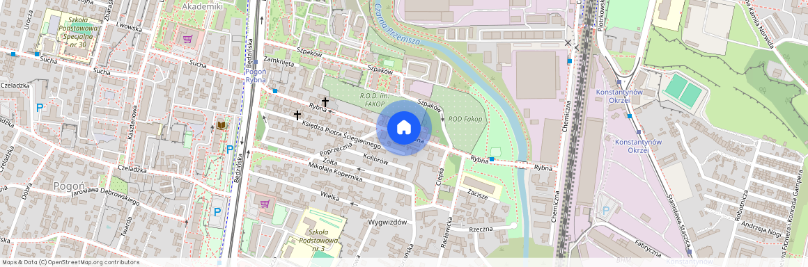 ul. Rybna, Pogoń, Sosnowiec, śląskie