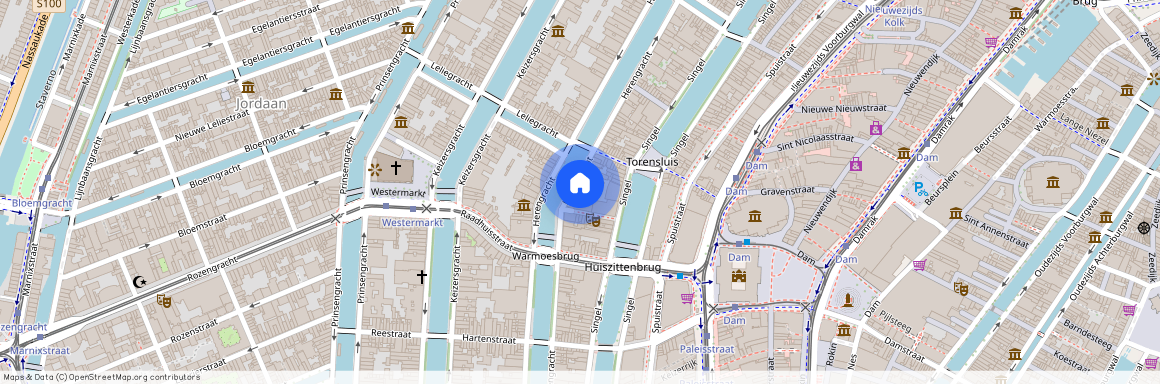 Herengracht 189-D, 1016 BE, Amsterdam + Parking + Lift + Swimming Pool.