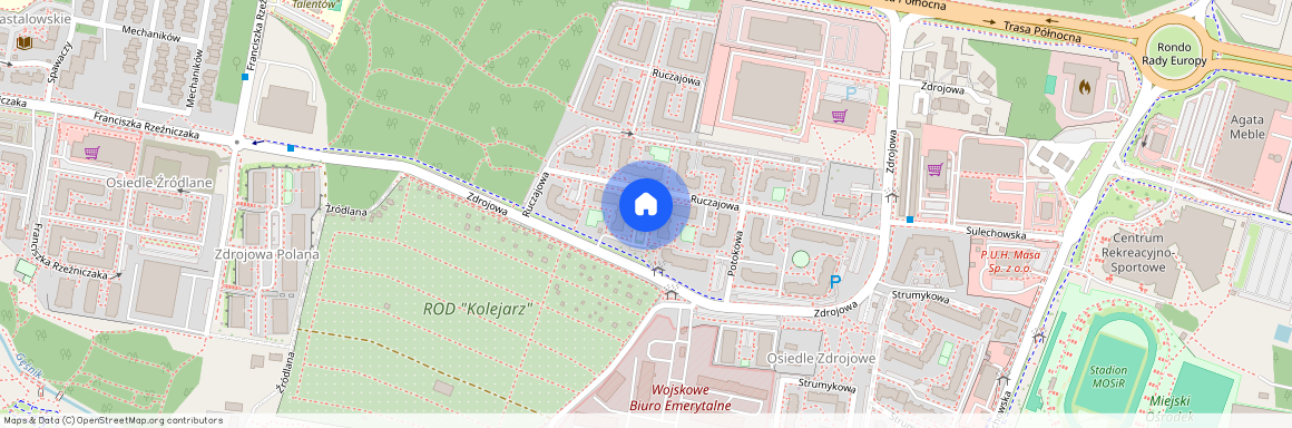 ul. Zdrojowa, Osiedle Zdrojowe, Centrum, Zielona Góra, lubuskie