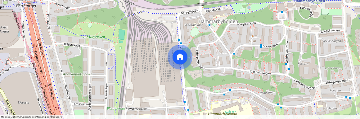 Garagevägen, Enskededalen