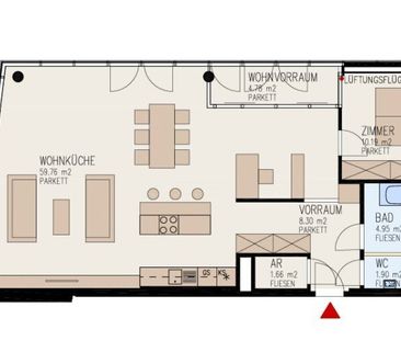 Lichtdurchflutete 2-Zimmer-Wohnung mit voll ausgestatteter Küche in... - Foto 4