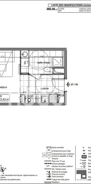 LOCATION d'un appartement F1 (23 m²) à GENTILLY - Photo 2