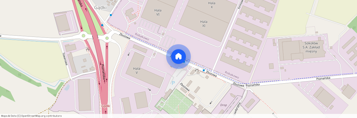 ul. Zbożowa, Gądki, Kórnik, poznański, wielkopolskie