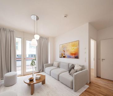 Neubau-Erstbezug - 2-Zimmer Wohnung mit Balkon und EBK - Photo 1