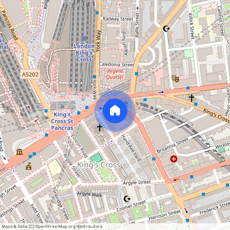 Grays Inn Road, Kings Cross, Camden, London, WC1X