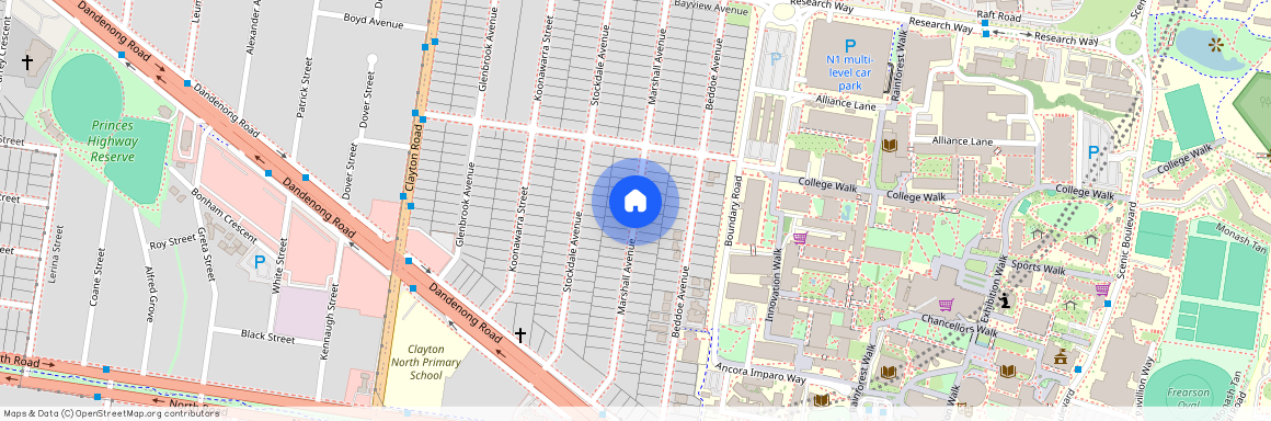 Marshall Ave, Clayton VIC, Australia, Clayton, Victoria 3168