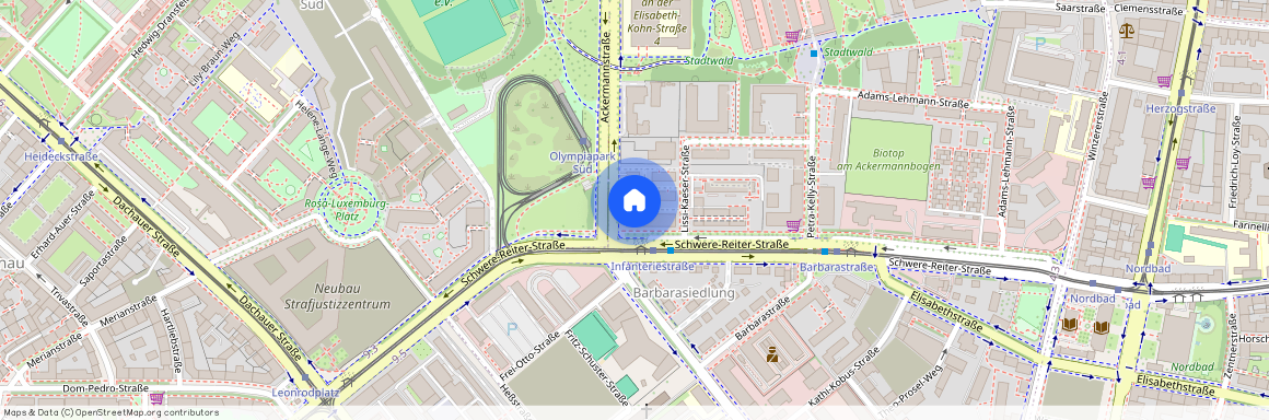 Schwere-Reiter-Straße, 80797 München Schwabing-West ca. 3, 2 km north-west of Munich-center