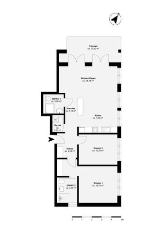 3.5 Zimmer, 88 m², EG - Photo 4