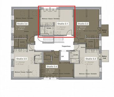 1-Zimmer-Wohnung in Weisslingen - Photo 1