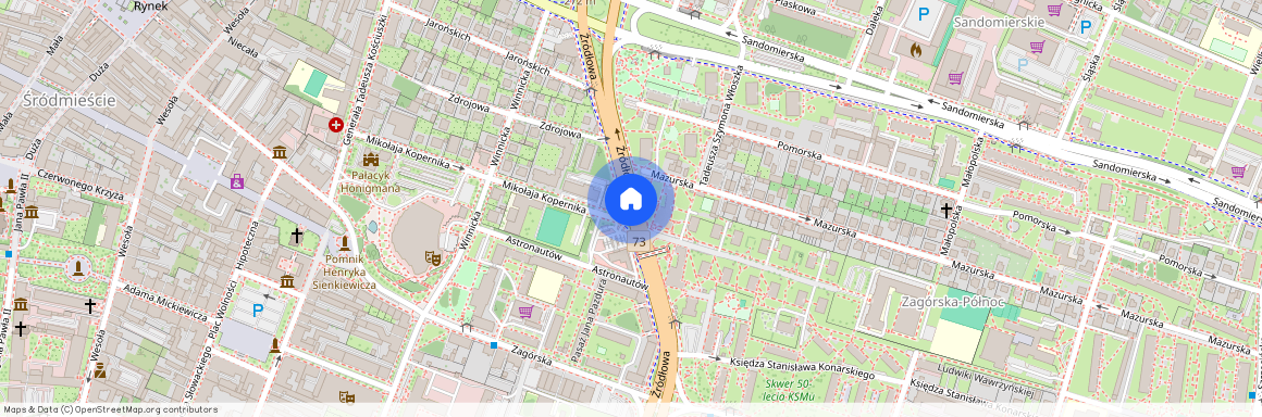 ul. Źródłowa, Plac Moniuszki, Kielce, świętokrzyskie