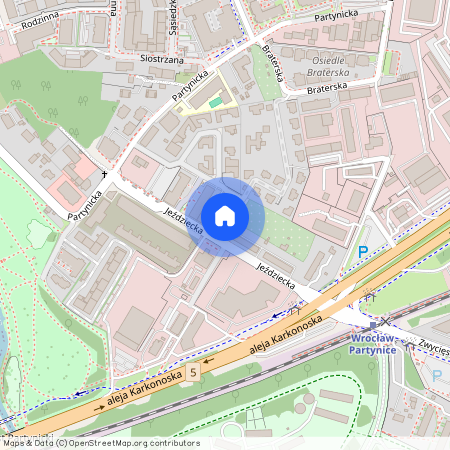 Krzyki, Partynice, Jeździecka, Wrocław