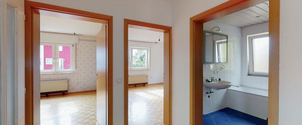 Charmante 3-Zimmer-Hochparterrewohnung mit Balkon, Garage und Gartennutzung in Au am Rhein - Foto 1