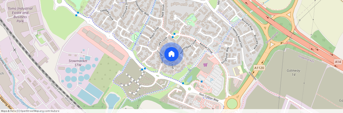 Dunnock Close, Stowmarket, Suffolk, IP14