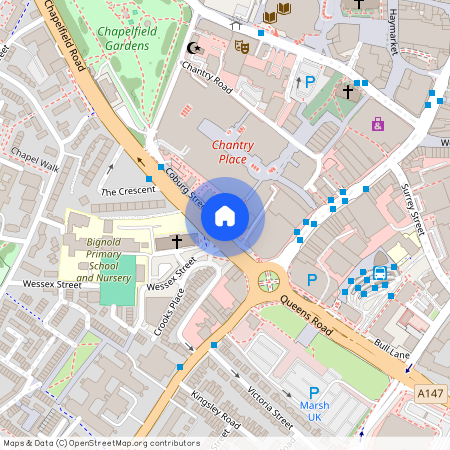 Chapelfield Gardens, Coburg Street, Norwich, Norfolk, NR1