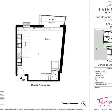 Appartement à louer 3 pièces 67.4m² - Photo 3