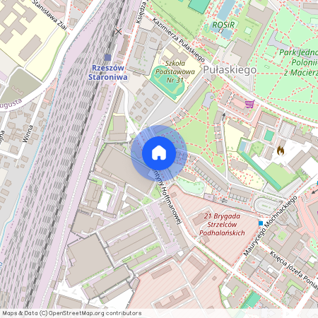 ul. Klementyny Hoffmanowej, Pułaskiego, Rzeszów, podkarpackie