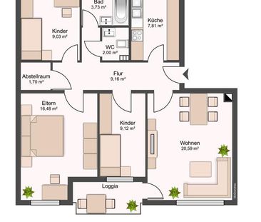 Helle 4-Zimmer-Wohnung in Lampertheim - Photo 4