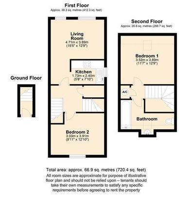 2 bedroom maisonette to rent - Photo 1