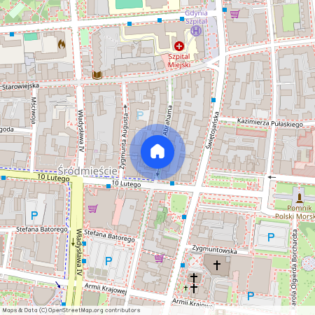 ul. Antoniego Abrahama, Śródmieście, Gdynia, pomorskie