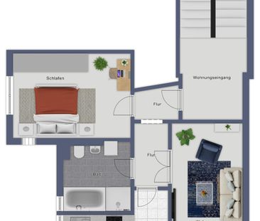 Charmante 2-Raum-Wohnung im beliebten Paulusviertel. Mit Balkon, Ei... - Photo 1