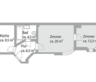Individuelle 2-Raumwohnung. Ganz viel Altbaucharme in der südlichen... - Foto 1